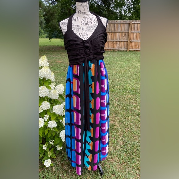 The Pyramid Collection Dresses & Skirts - Pyramid Collection Sheer Multicolored Beach Dress, GUC